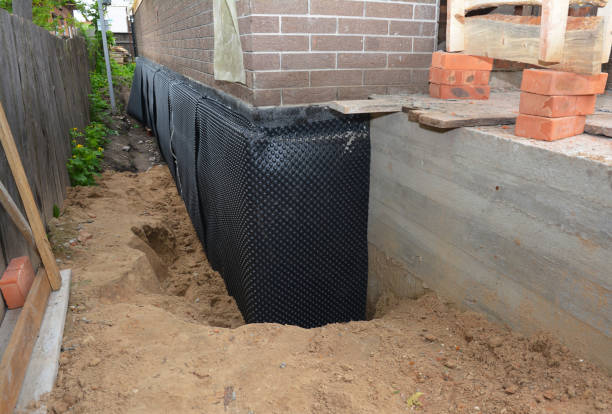 Happy homeowners after waterproofing job in Urbana